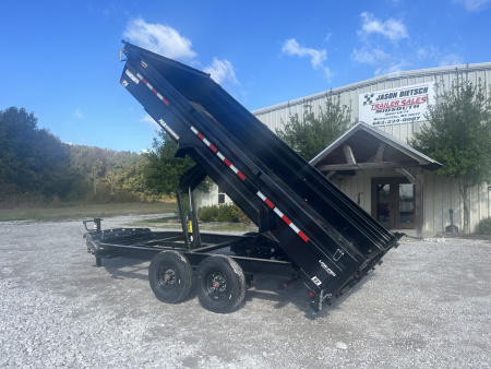 New 2026 PJ Trailers 83"X16' LOW PRO DUMP TRAILER W/8K AXLES (16K)