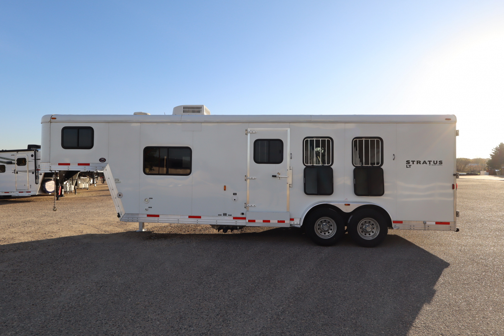 Used 2013 Bison Trailers 3 Horse LQ Horse Trailer
