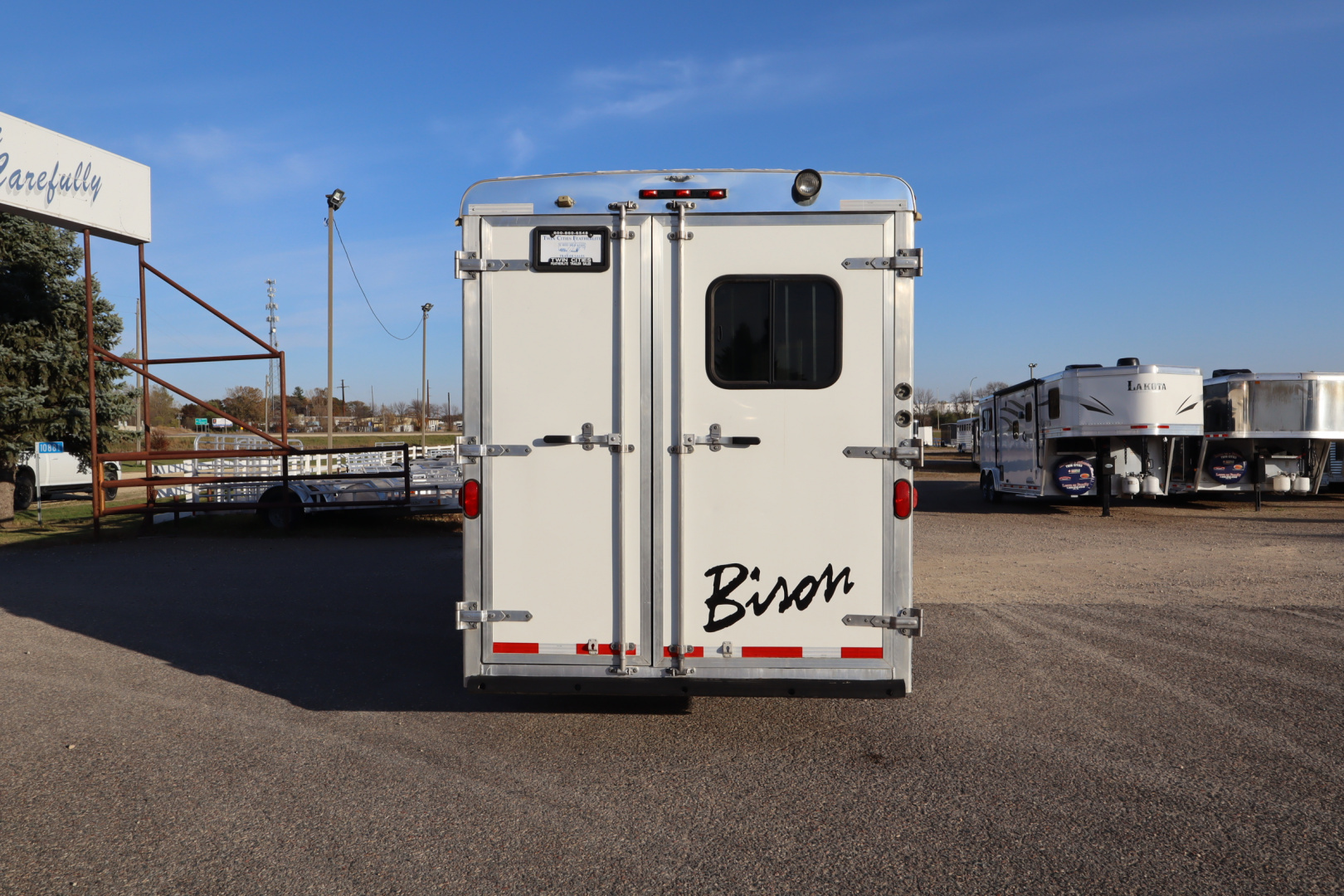 Used 2013 Bison Trailers 3 Horse LQ Horse Trailer