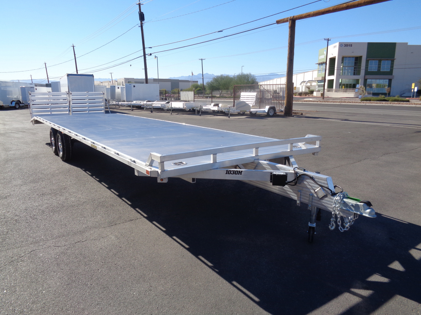 New 2026 Aluma * 1030H * 30Ft Tandem Axle Deck Over 10k Aluminum Utility Trailer