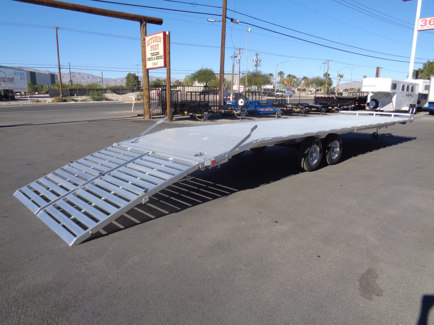 New 2026 Aluma * 1030H * 30Ft Tandem Axle Deck Over 10k Aluminum Utility Trailer