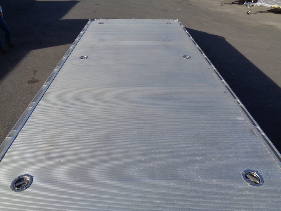 Used 2022 Aluma * 1026H * 26Ft Tandem Axle Deck Over 10k Aluminum Utility Trailer
