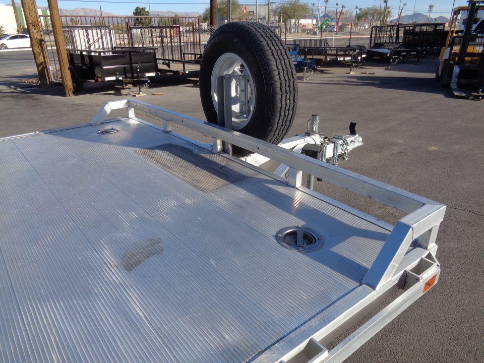 Used 2022 Aluma * 1026H * 26Ft Tandem Axle Deck Over 10k Aluminum Utility Trailer