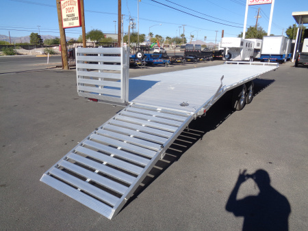 New 2026 Aluma * 1030H * 30Ft Tandem Axle Deck Over 10k Aluminum Utility Trailer