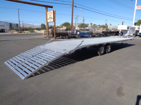New 2026 Aluma * 1030H * 30Ft Tandem Axle Deck Over 10k Aluminum Utility Trailer