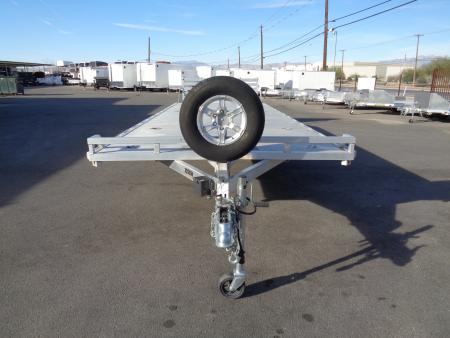 Used 2022 Aluma * 1026H * 26Ft Tandem Axle Deck Over 10k Aluminum Utility Trailer