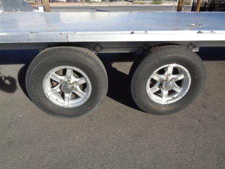 Used 2022 Aluma * 1026H * 26Ft Tandem Axle Deck Over 10k Aluminum Utility Trailer