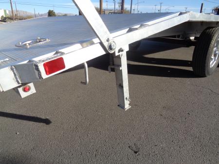 Used 2022 Aluma * 1026H * 26Ft Tandem Axle Deck Over 10k Aluminum Utility Trailer