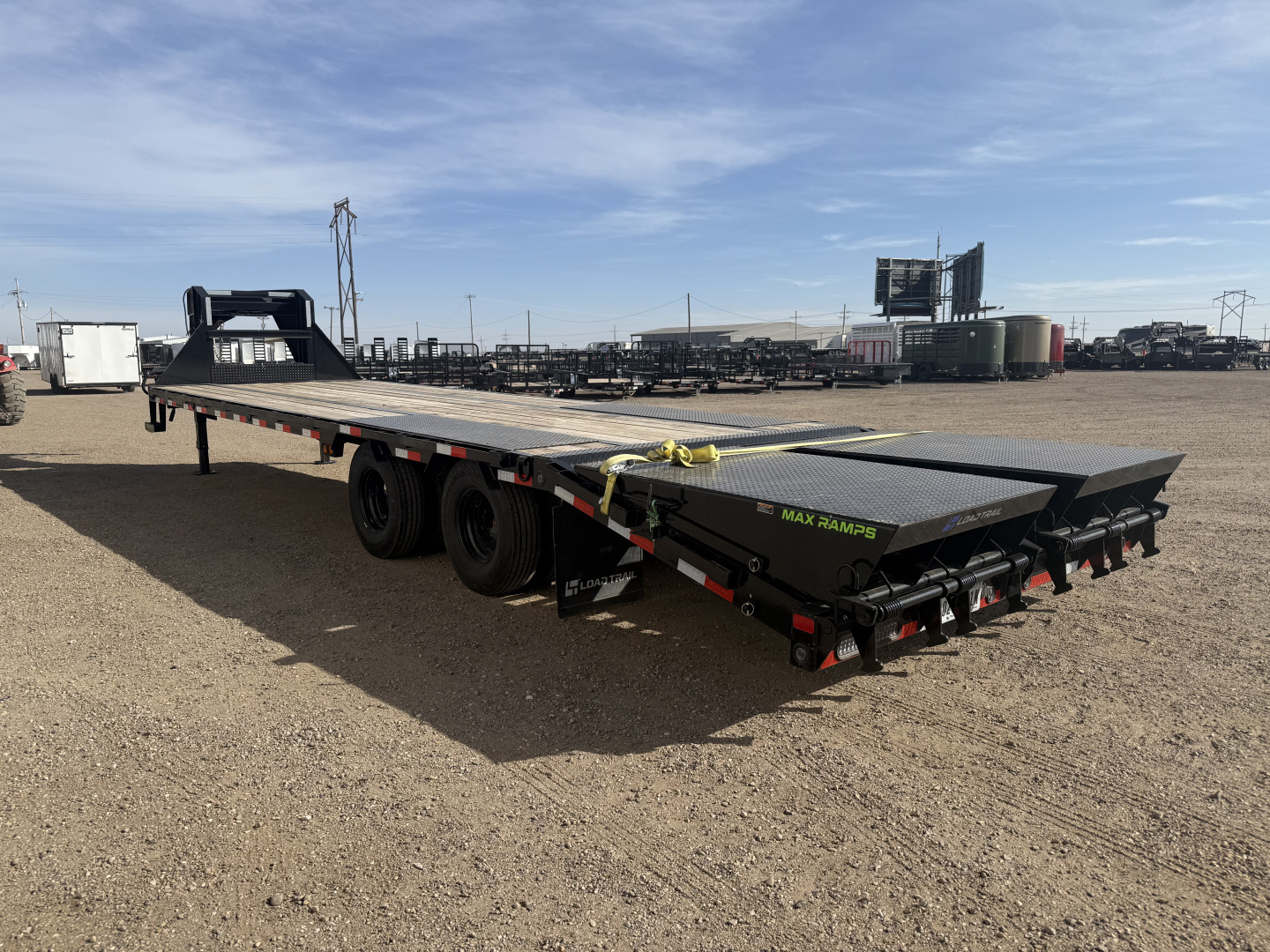 Used 2025 Load Trail 102"x30' GN Flatbed w/ Max Ramps