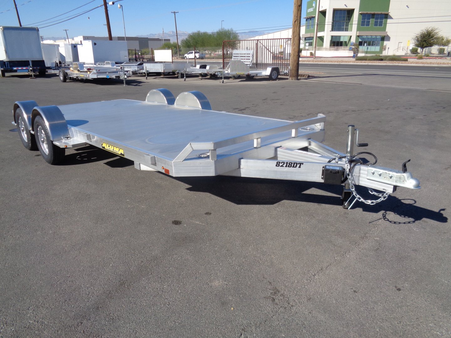 New 2026 Aluma * 8218 DT * 18Ft Tandem Axle 7k Aluminum Car Hauler w/ Spread Axles