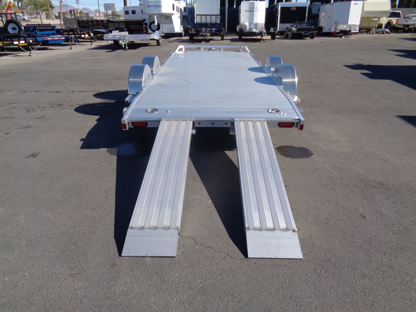 New 2026 Aluma * 8218 DT * 18Ft Tandem Axle 7k Aluminum Car Hauler w/ Spread Axles