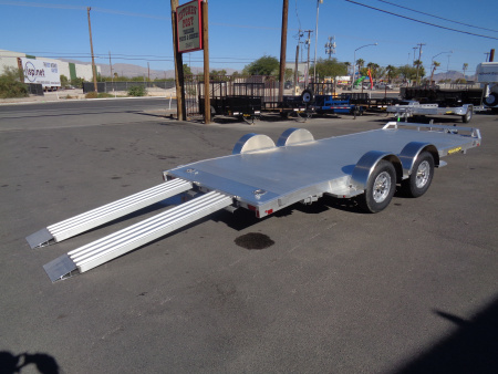 New 2026 Aluma * 8218 DT * 18Ft Tandem Axle 7k Aluminum Car Hauler w/ Spread Axles