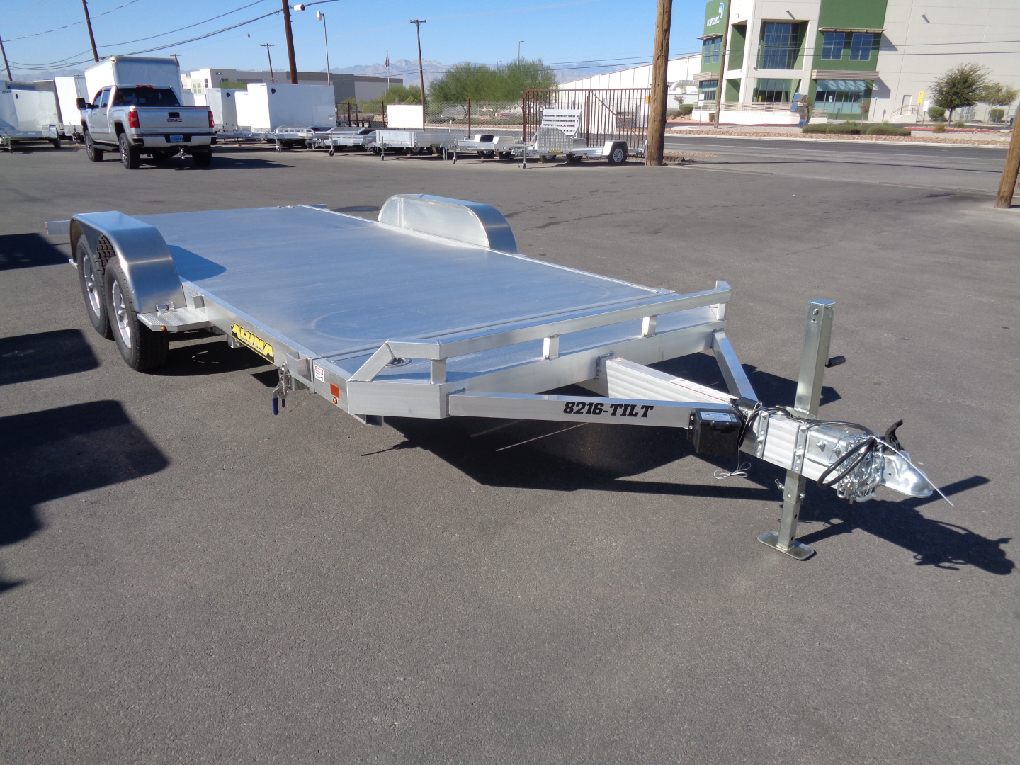 New 2026 Aluma * 8216 Tilt * 16Ft Aluminum Tilt 7k Car Hauler