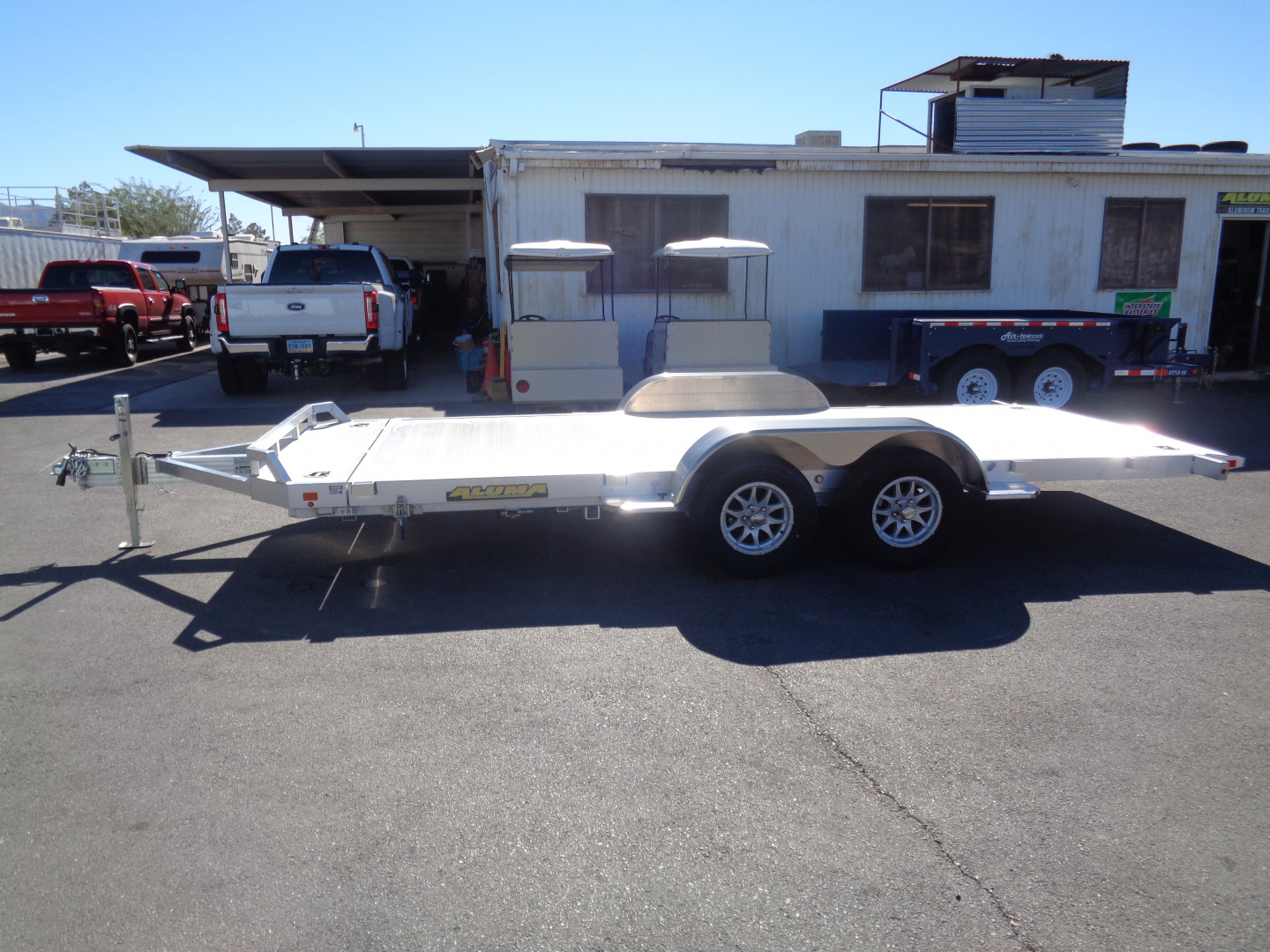 New 2026 Aluma * 8216 Tilt * 16Ft Aluminum Tilt 7k Car Hauler
