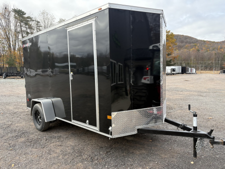 New 2026 Wells Cargo 6x12 6'6 Interior Height Fasttrac Deluxe Cargo / Enclosed Trailer w/Ramp Door