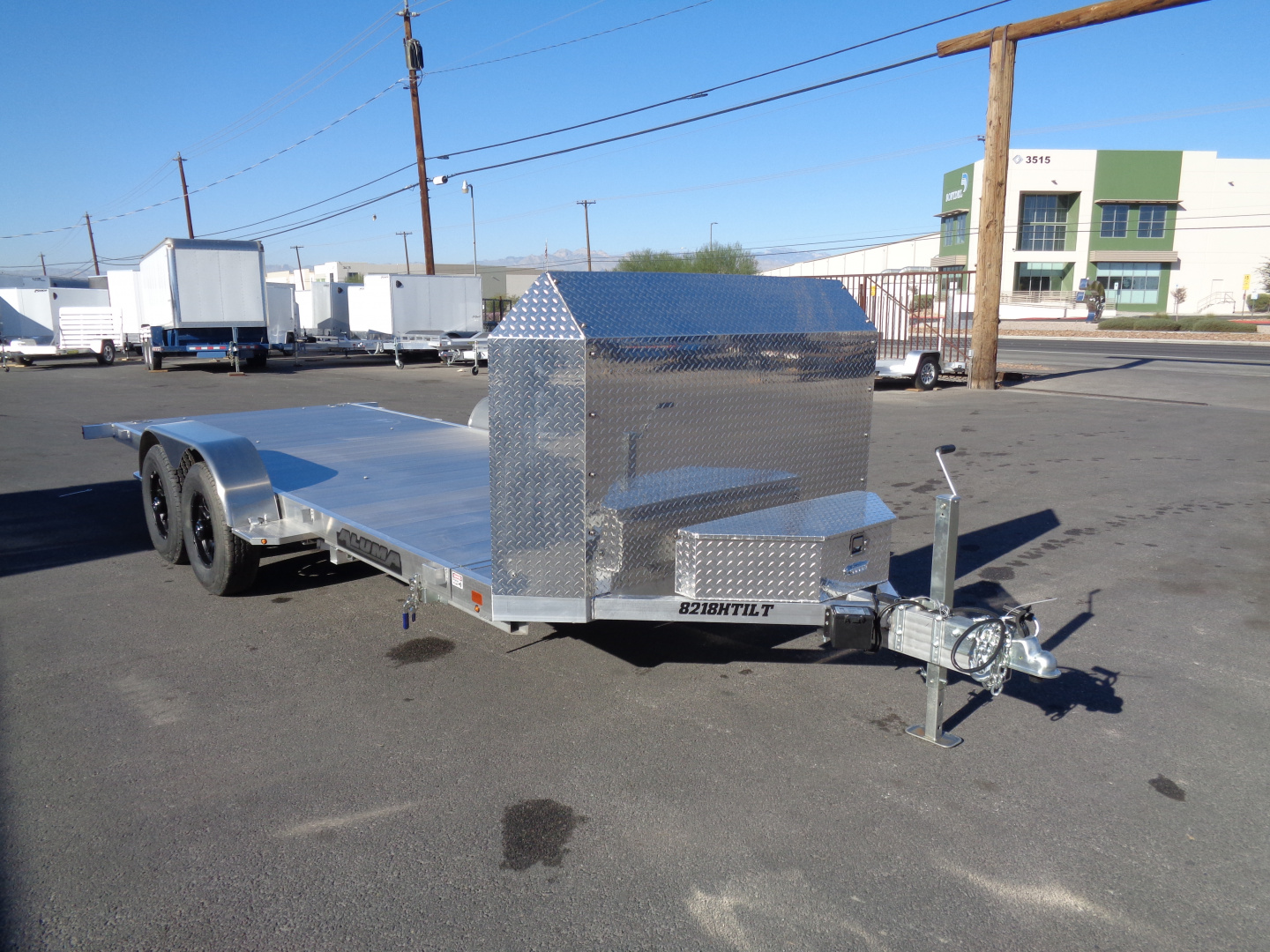 New 2026 ALUMA * 8218H-TILT-ANV * 18Ft Heavy Tilt Anniversary Edition 10k Car Hauler