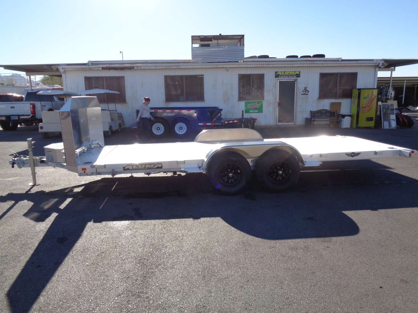 New 2026 ALUMA * 8218H-TILT-ANV * 18Ft Heavy Tilt Anniversary Edition 10k Car Hauler