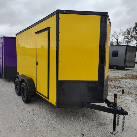 New 2026 Steel Pines Cargo 7x12 TA Cargo/Enclosed Trailer, 6'6  interior height, 35k axles, .080 polycore