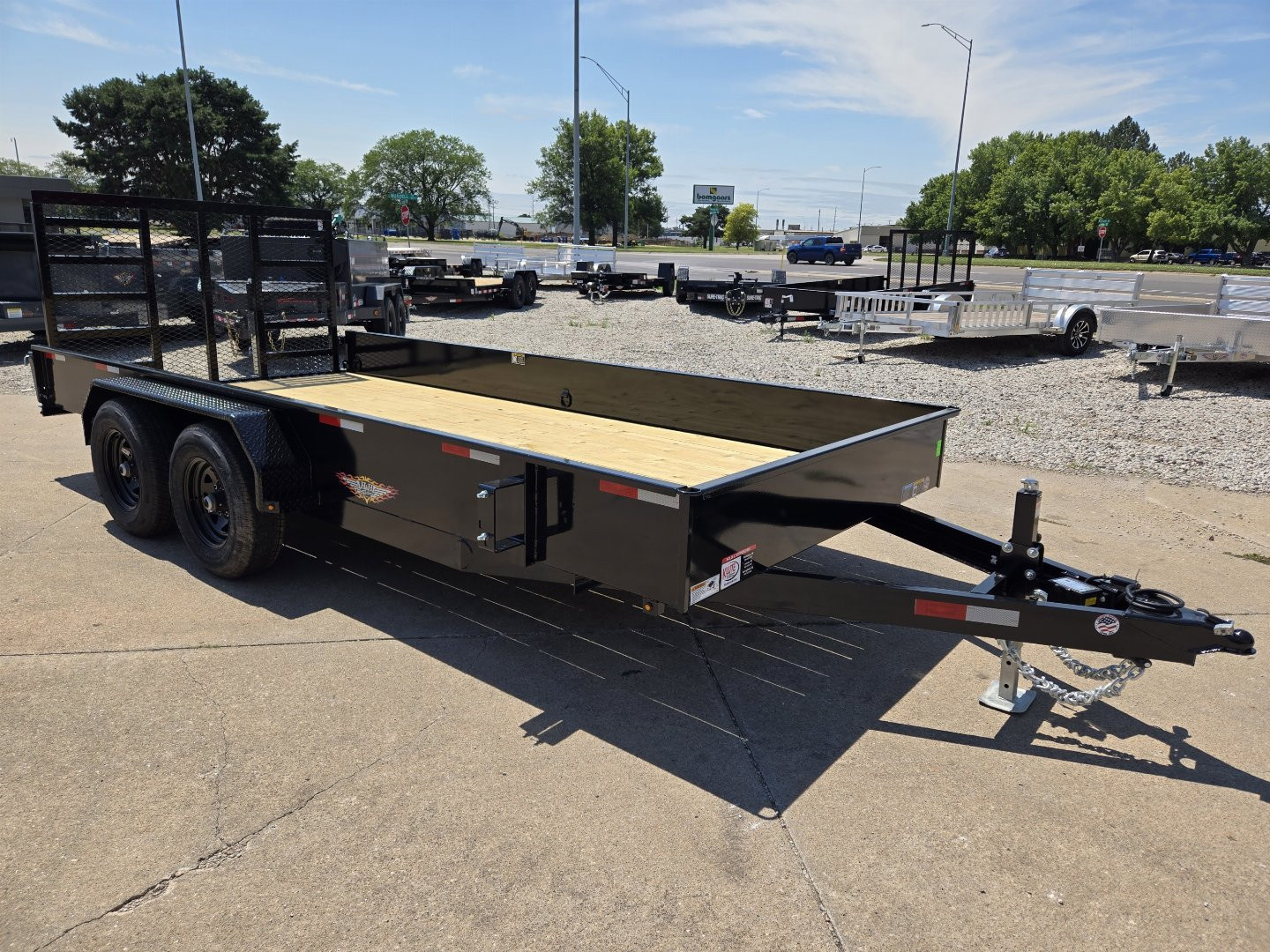 New 2026 H&H TRAILERS 82x16 Solid Side Utility Trailer 10K Tandem Utility Trailer