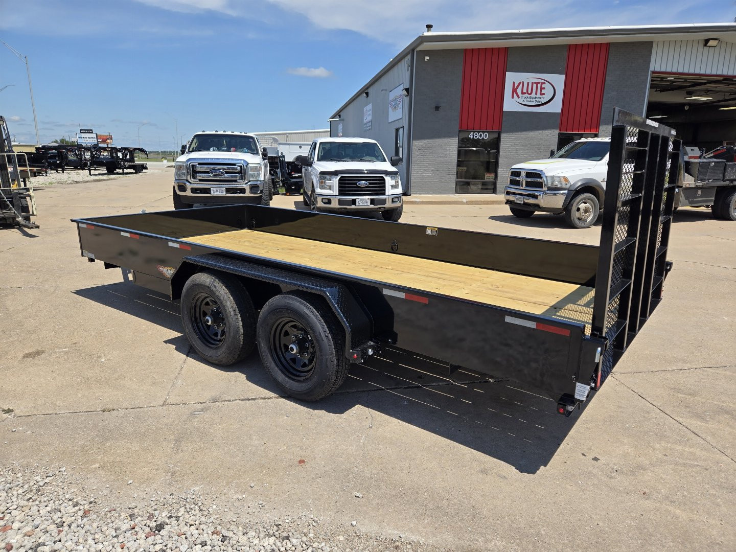 New 2026 H&H TRAILERS 82x16 Solid Side Utility Trailer 10K Tandem Utility Trailer