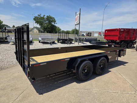 New 2026 H&H TRAILERS 82x16 Solid Side Utility Trailer 10K Tandem Utility Trailer