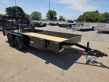 New 2026 H&H TRAILERS 82x16 Solid Side Utility Trailer 10K Tandem Utility Trailer