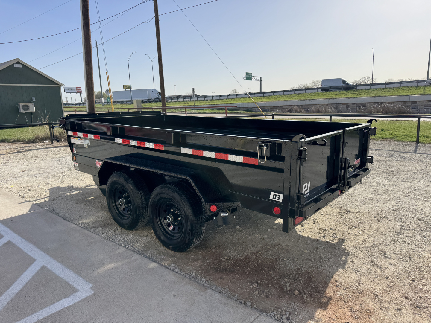New 2026 PJ 72"x12' BP Tandem Axle Dump w/ 20" Sides – D3