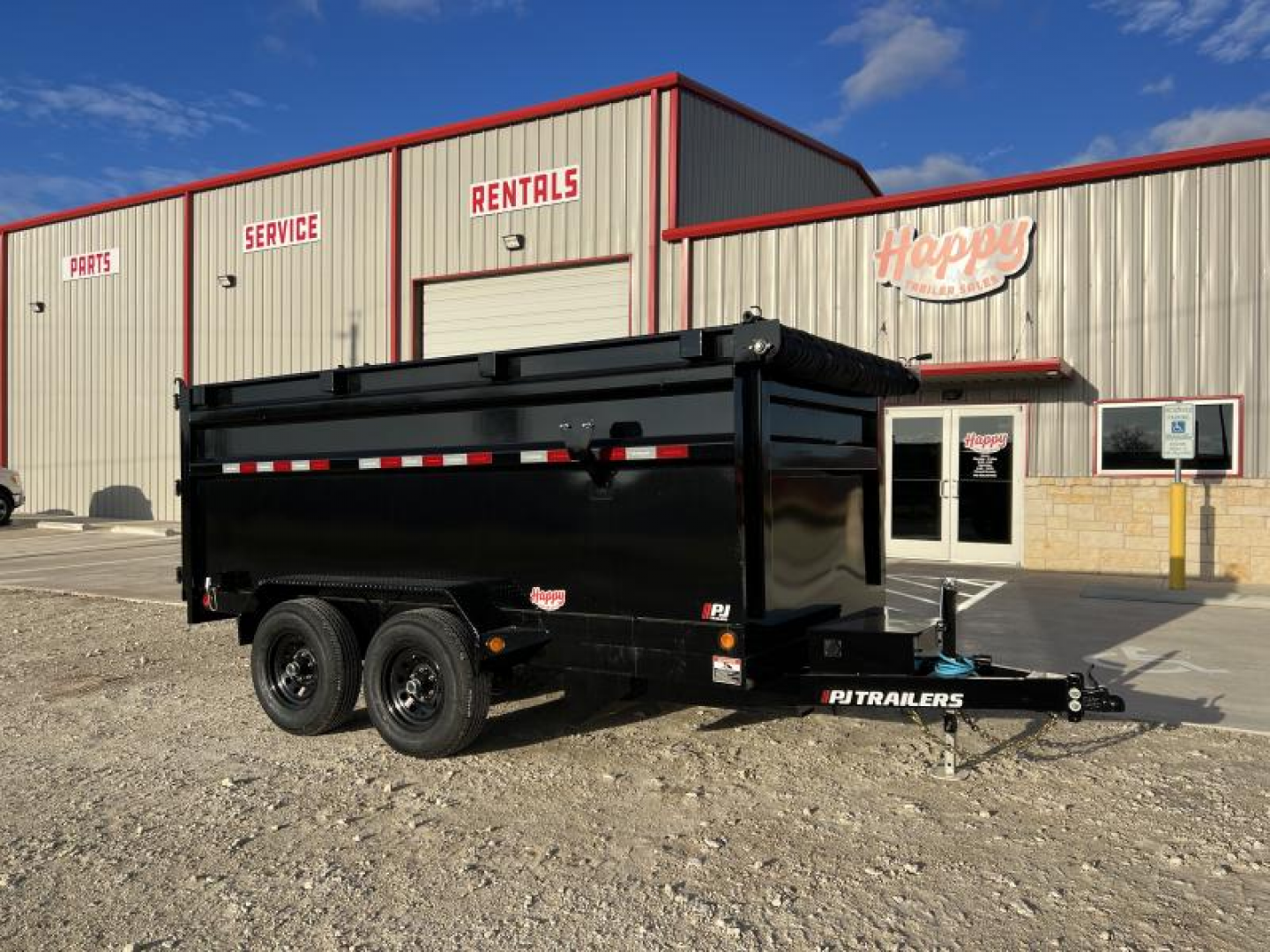 New 2026 PJ 72"x12' BP Tandem Axle Dump w/ 48" Sides – D3