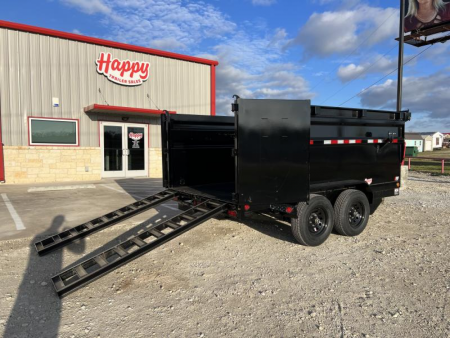 New 2026 PJ 72"x12' BP Tandem Axle Dump w/ 48" Sides – D3