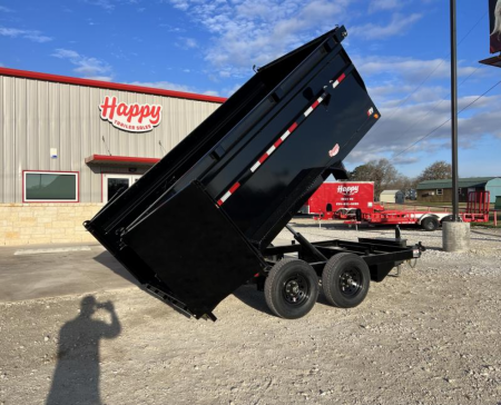New 2026 PJ 72"x12' BP Tandem Axle Dump w/ 48" Sides – D3