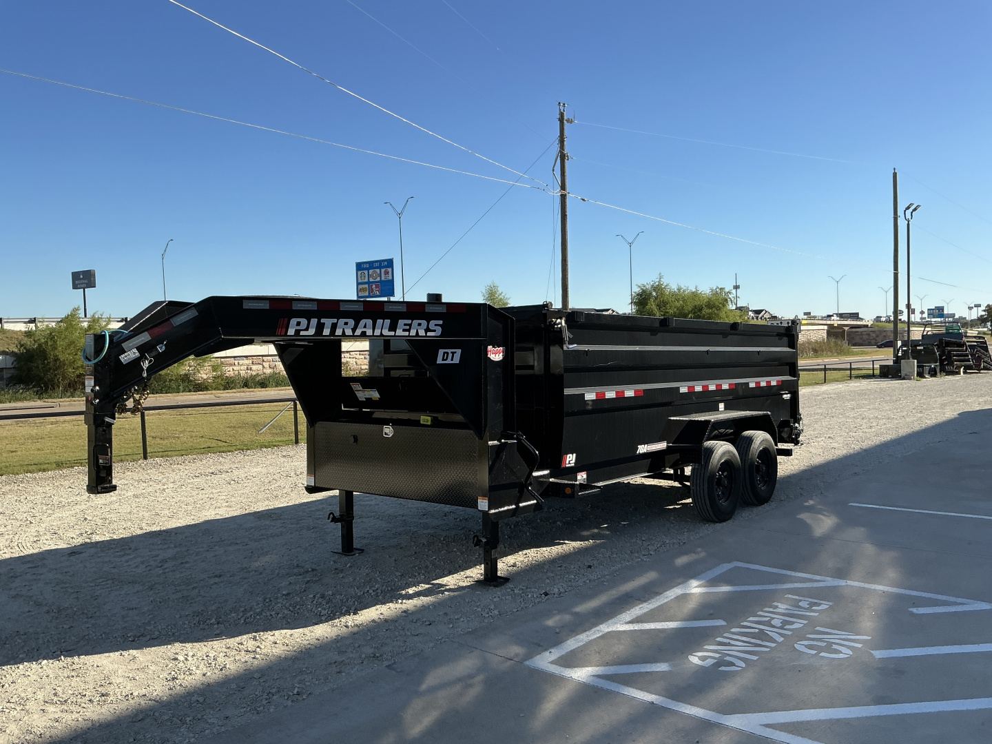 New 2026 PJ 83"x16' GN Tandem Axle Low Pro Telescopic Dump w/ 48" Sides - DT