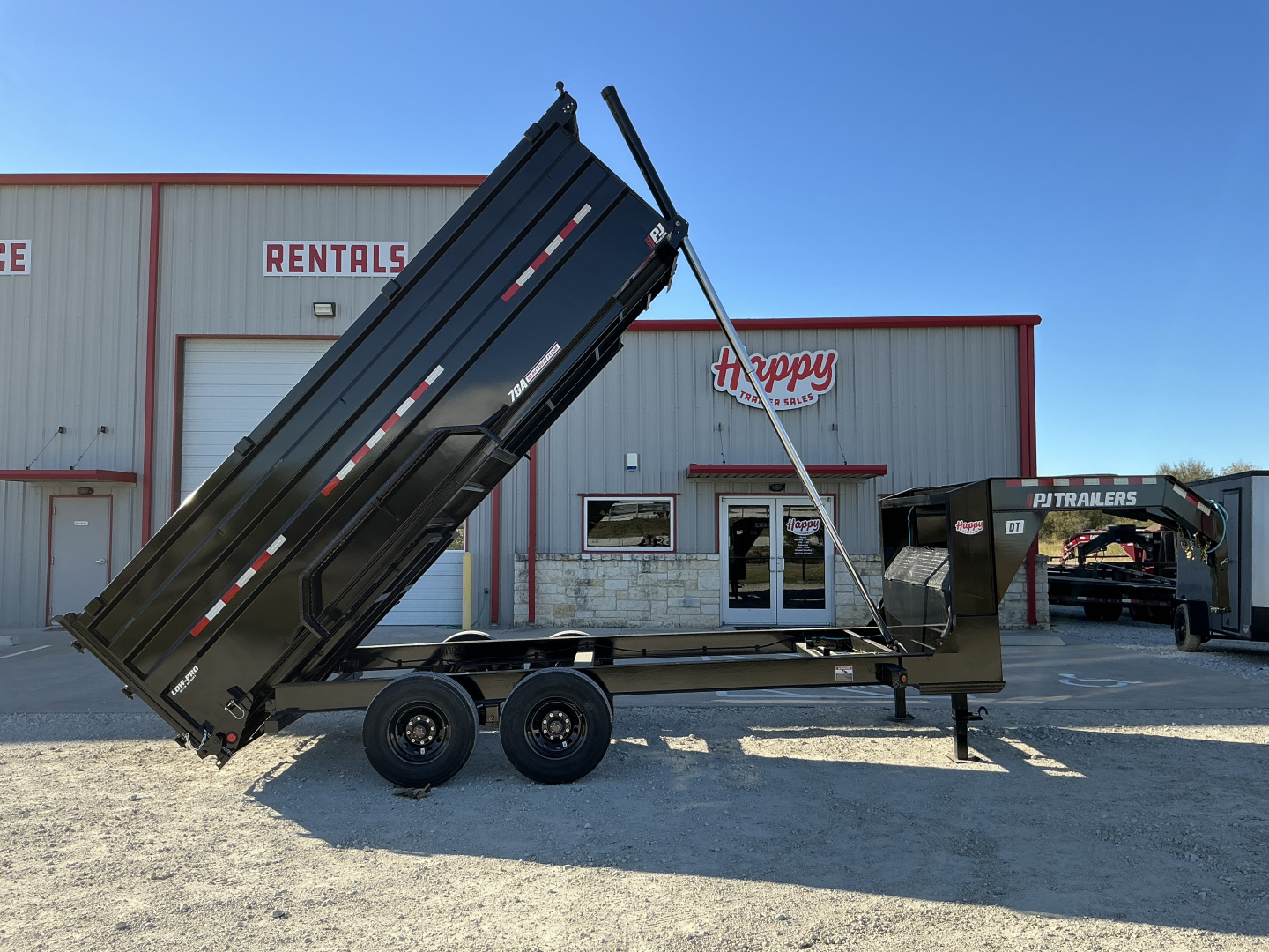 New 2026 PJ 83"x16' GN Tandem Axle Low Pro Telescopic Dump w/ 48" Sides - DT