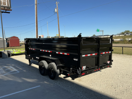 New 2026 PJ 83"x16' GN Tandem Axle Low Pro Telescopic Dump w/ 48" Sides - DT
