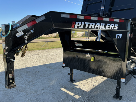 New 2026 PJ 83"x16' GN Tandem Axle Low Pro Telescopic Dump w/ 48" Sides - DT
