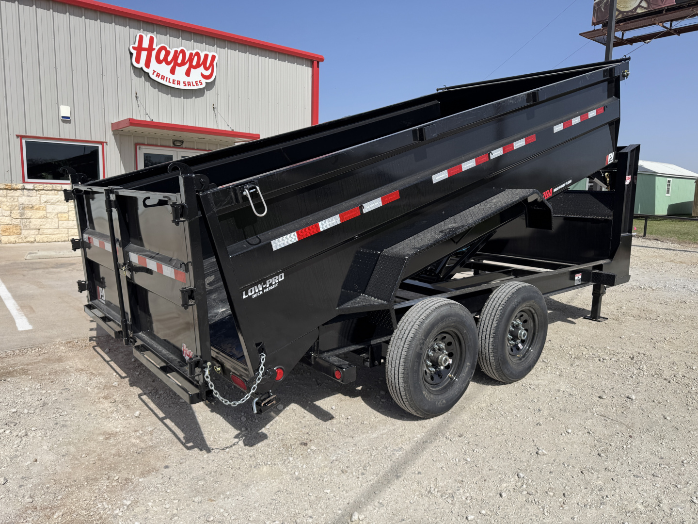 New 2026 PJ 83"x14' GN Tandem Axle Low Pro High Side Dump w/ 36" Sides – DM