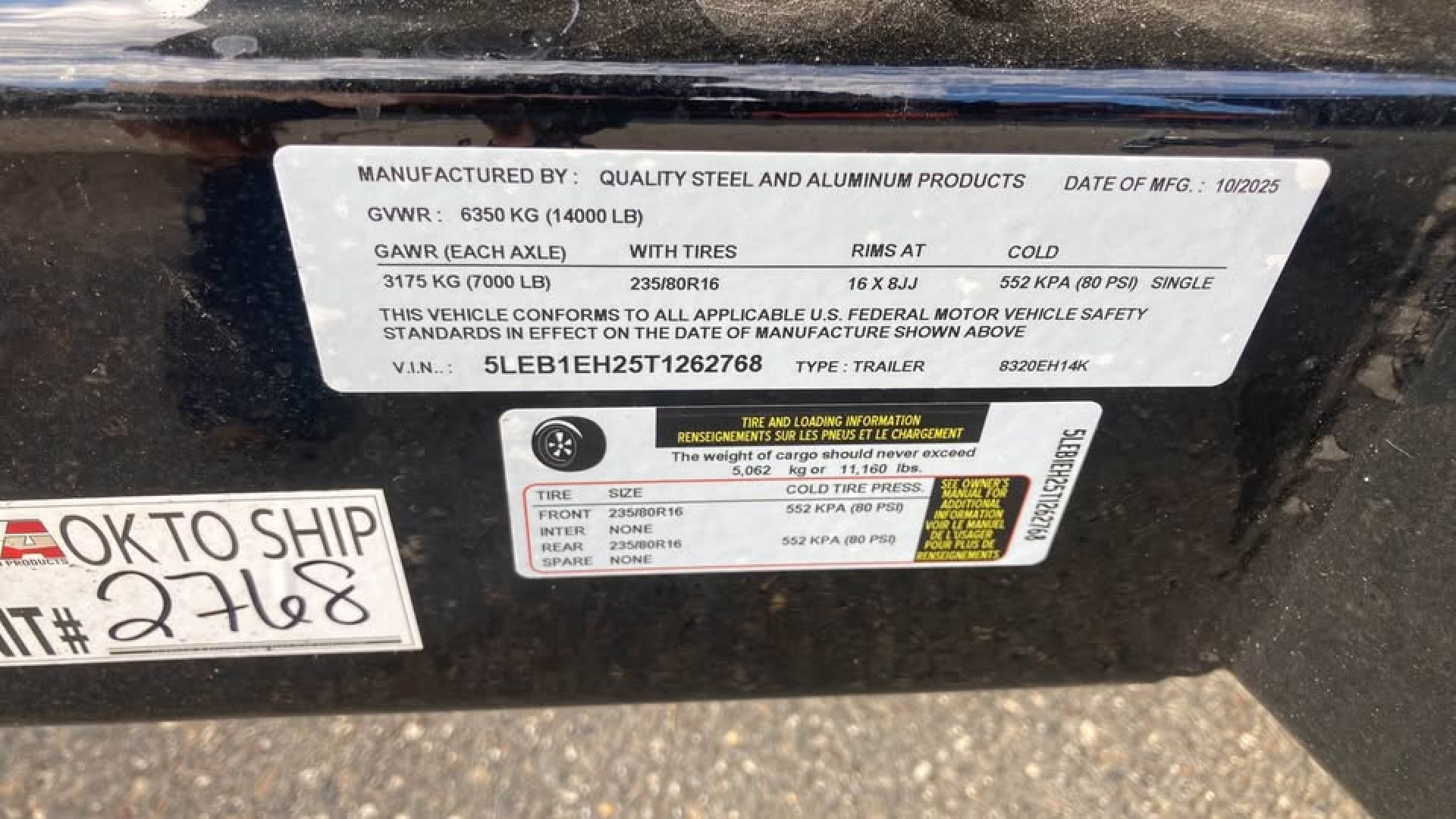 New 2026 Quality Steel and Aluminum 20' 14k gvwr Equipment Trailer