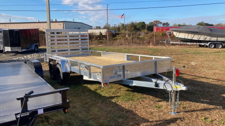 New 2026 Quality Steel and Aluminum 7x16 aluminum Utility Trailer