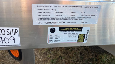 New 2026 Quality Steel and Aluminum 7x18 aluminum Utility Trailer