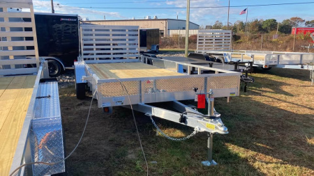 New 2026 Quality Steel and Aluminum 7x18 aluminum Utility Trailer