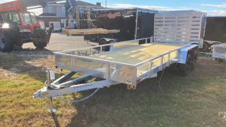 New 2026 Quality Steel and Aluminum 7x18 aluminum Utility Trailer