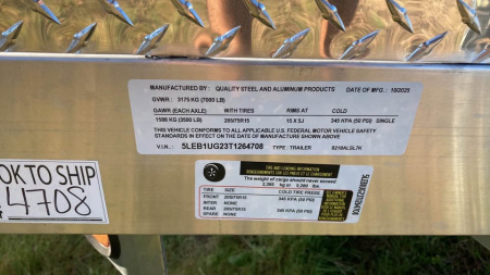 New 2026 Quality Steel and Aluminum 7x18 aluminum Utility Trailer