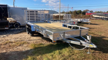 New 2026 Quality Steel and Aluminum 7x18 aluminum Utility Trailer