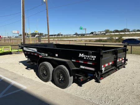 New 2026 PJ 83"x14' BP Tandem Axle Low Pro Telescopic Dump w/ 24" Sides – DT Voyager Package