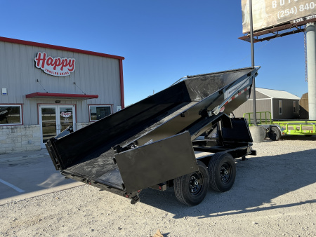 New 2026 PJ 83"x14' BP Tandem Axle Low Pro Telescopic Dump w/ 24" Sides – DT Voyager Package