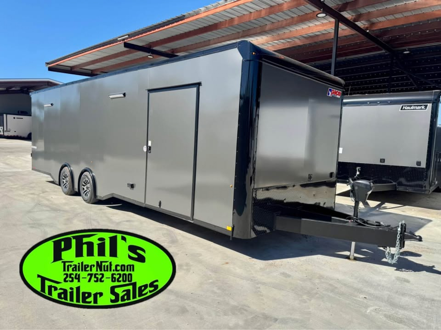 New Pace American 8.5X28 Car / Racing Trailer ENCLOSED CAR HAULER UPGRADED .080 EXTERIOR & REAR WING