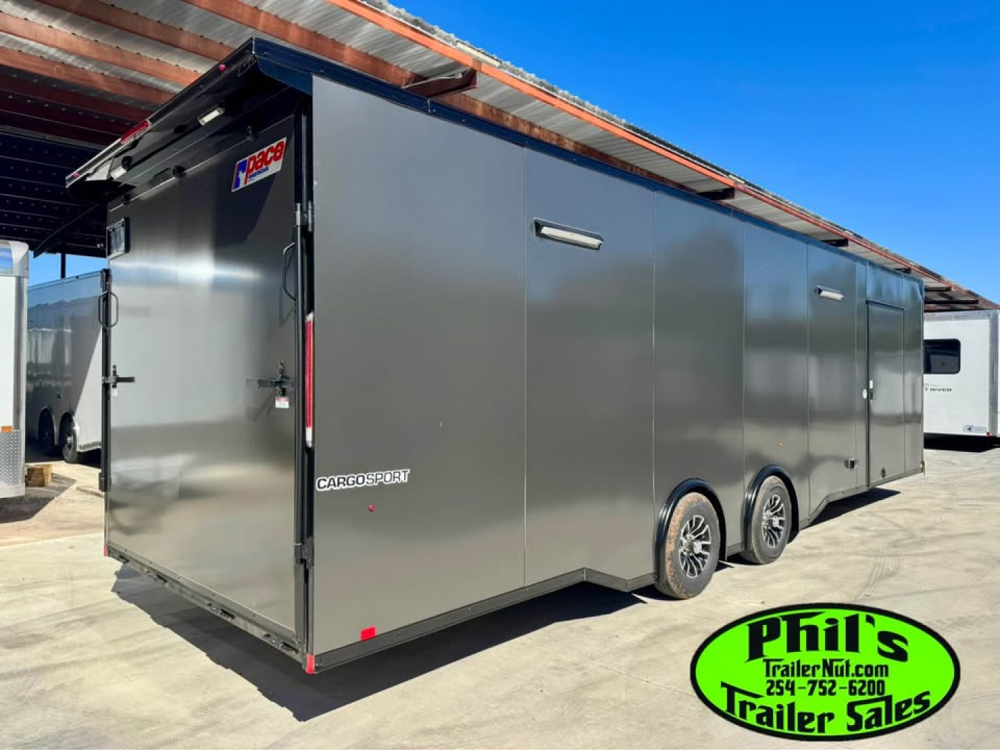 New Pace American 8.5X28 Car / Racing Trailer ENCLOSED CAR HAULER UPGRADED .080 EXTERIOR & REAR WING