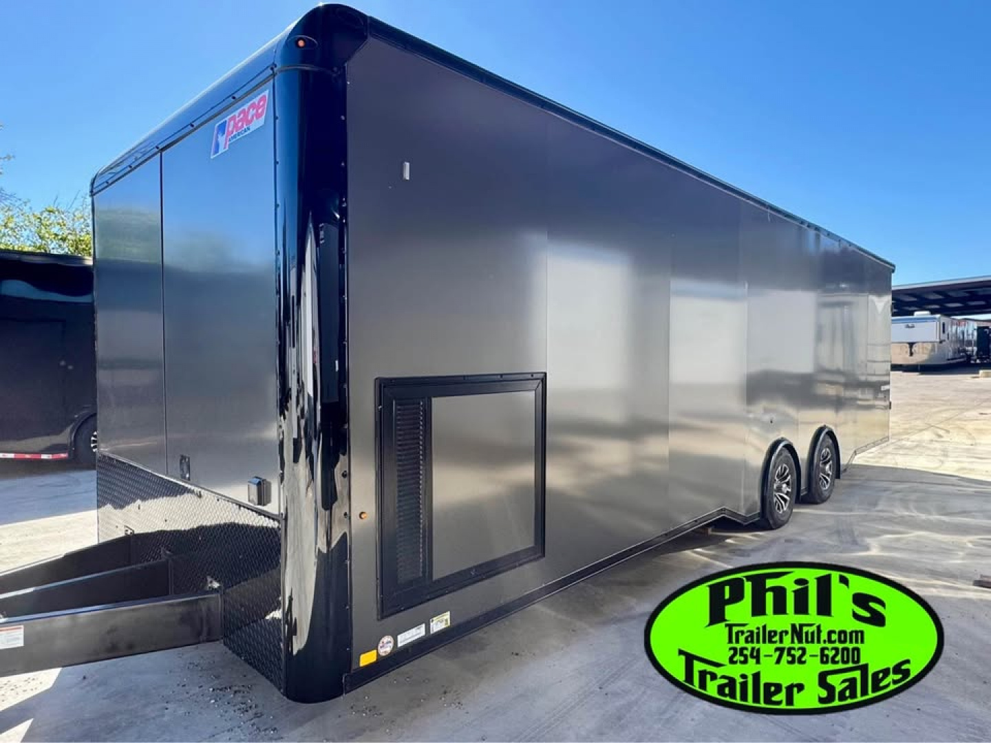 New Pace American 8.5X28 Car / Racing Trailer ENCLOSED CAR HAULER UPGRADED .080 EXTERIOR & REAR WING