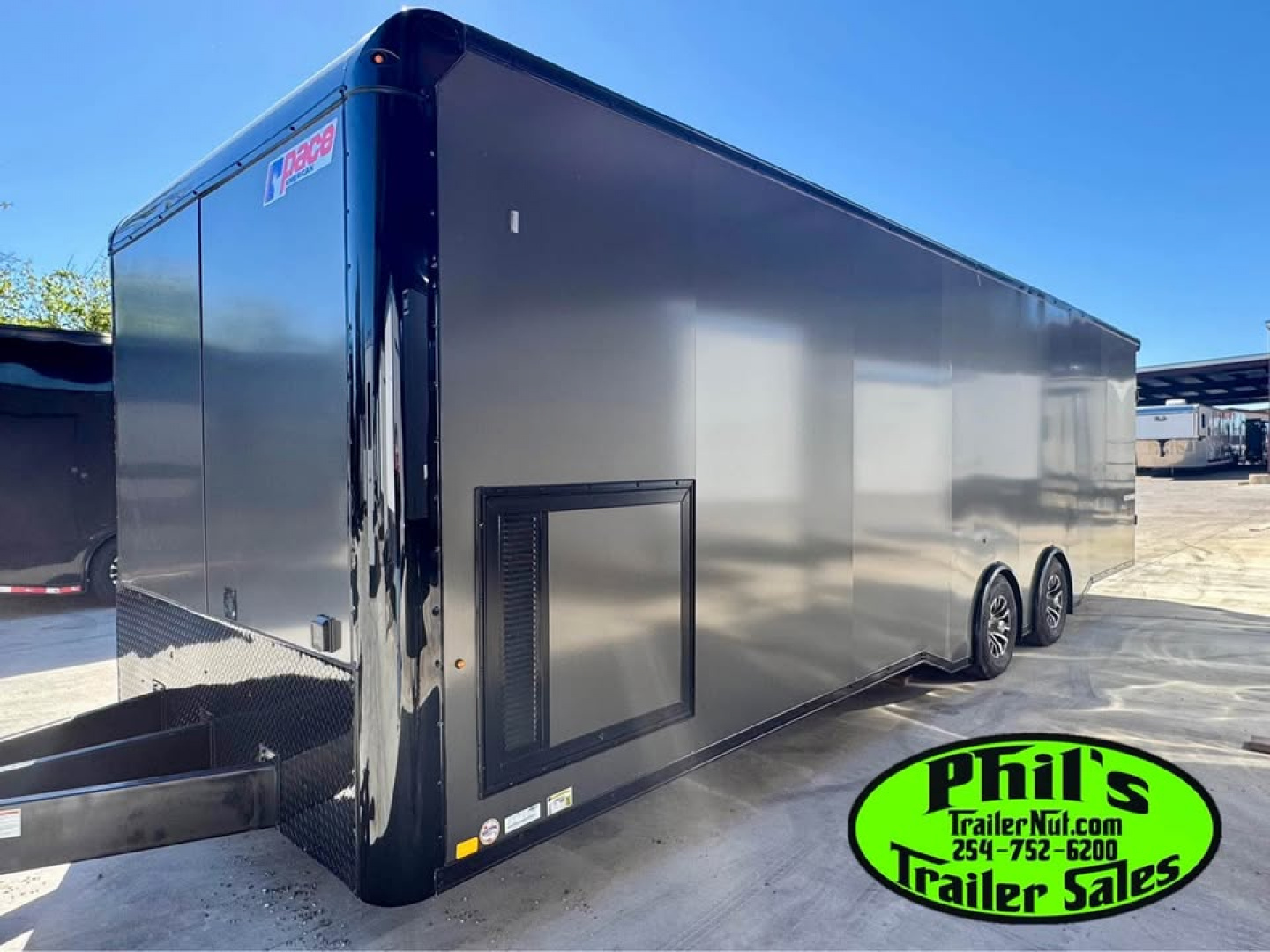 New Pace American 8.5X28 Car / Racing Trailer ENCLOSED CAR HAULER UPGRADED .080 EXTERIOR & REAR WING
