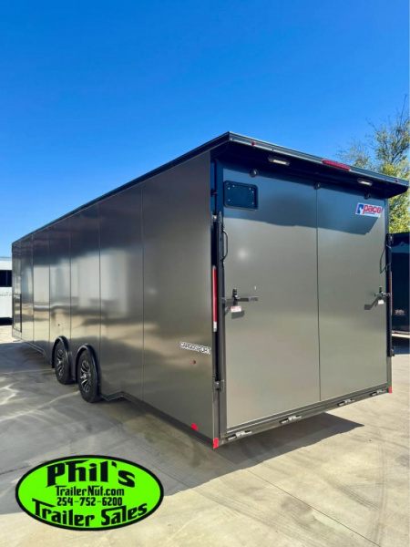 New Pace American 8.5X28 Car / Racing Trailer ENCLOSED CAR HAULER UPGRADED .080 EXTERIOR & REAR WING