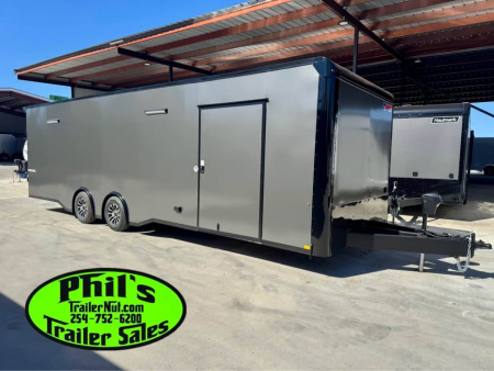 New Pace American 8.5X28 Car / Racing Trailer ENCLOSED CAR HAULER UPGRADED .080 EXTERIOR & REAR WING